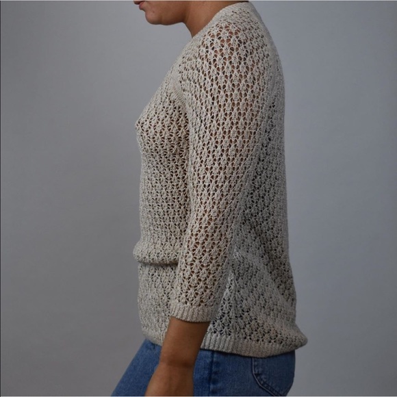 Knitted beige sweater - Picture 2 of 4